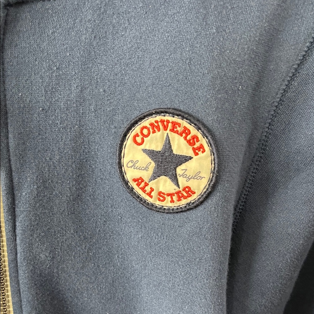 Converse Kids Navy Zip-Up Hoodie. 8/10 years - Picture 2 of 8
